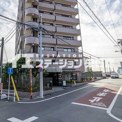 クレッセント多摩川緑地　前面道路
