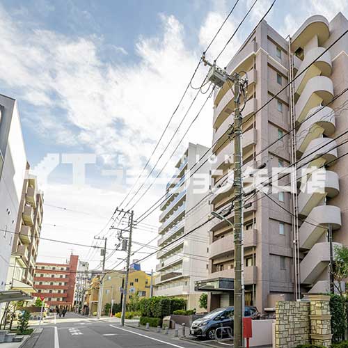 エクセルダイア多摩川ガーデン　前面道路