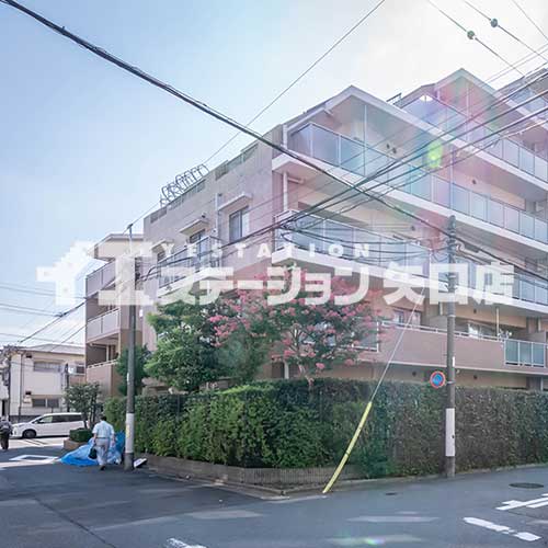 藤和シティホームズ多摩川鵜の木 前面道路
